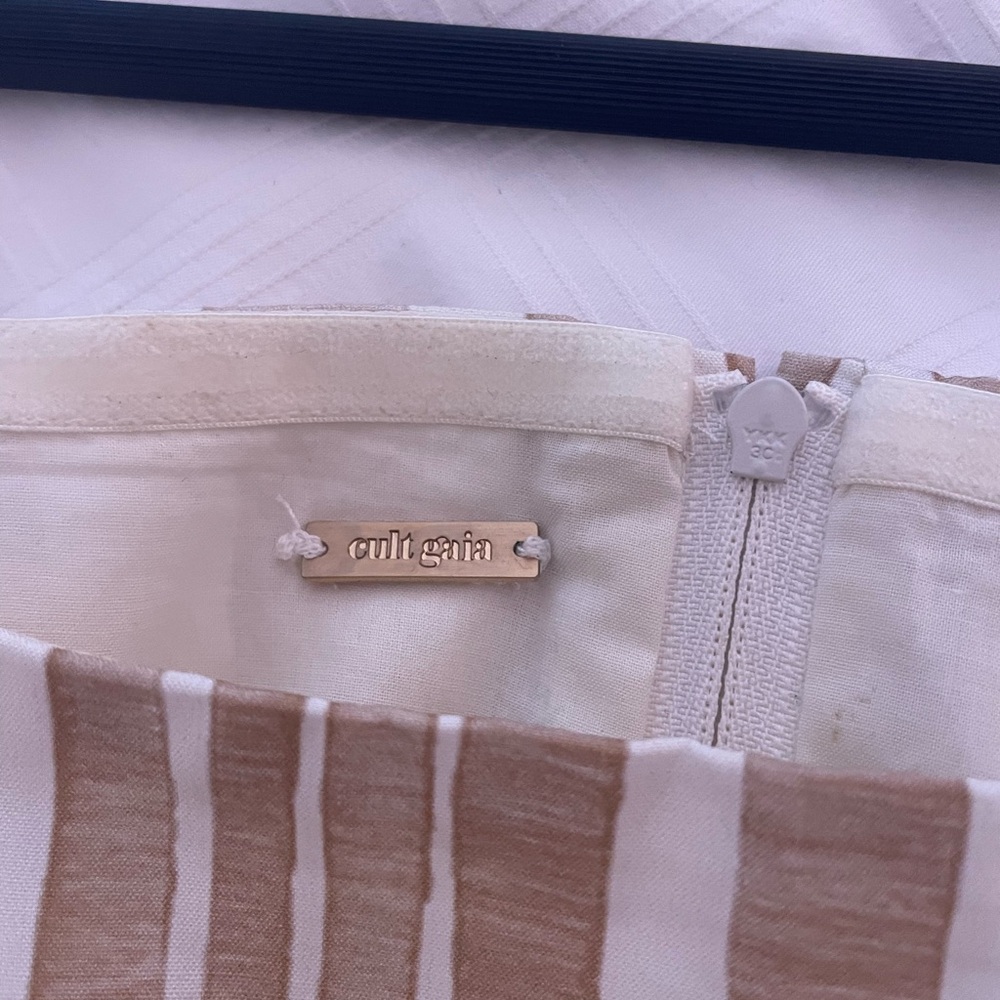 Cult Gaia Tan and White Striped Top - Picture 4 of 4